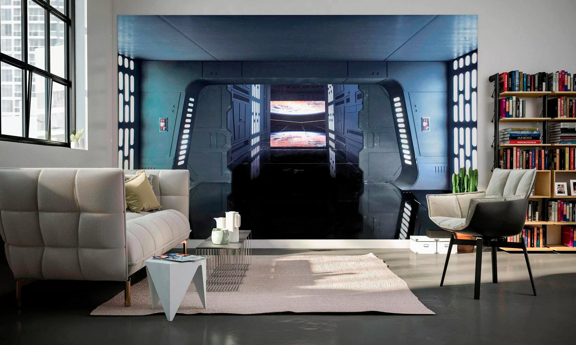 Komar Vliestapete »Star Wars Death Star Floor«, 400x250 cm (Breite x Höhe), günstig online kaufen