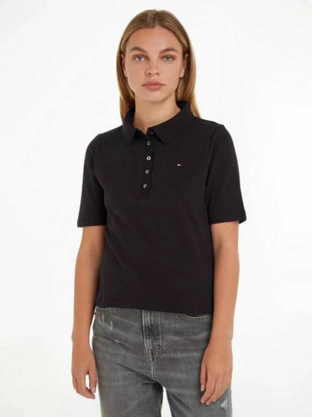 Tommy Hilfiger Poloshirt mit Logostickerei günstig online kaufen