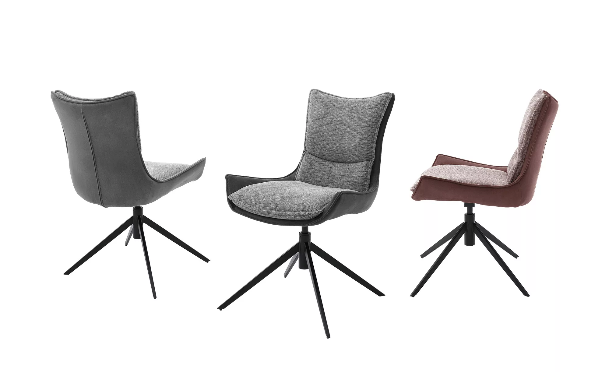 MCA furniture 4-Fußstuhl "Kitami", (Set), 2 St., Esszimmerstuhl drehbar 360 günstig online kaufen