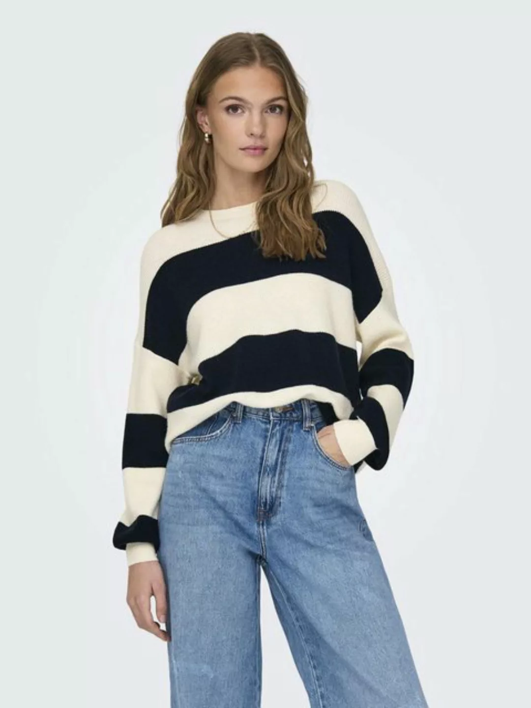 ONLY Strickpullover ONLATIA L/S STRIPE PULLOVER KNT NOOS günstig online kaufen