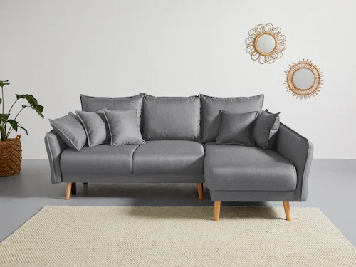 Home affaire Ecksofa "Granbo L-Form", incl. Bettfunktion und Bettkasten, Fe günstig online kaufen