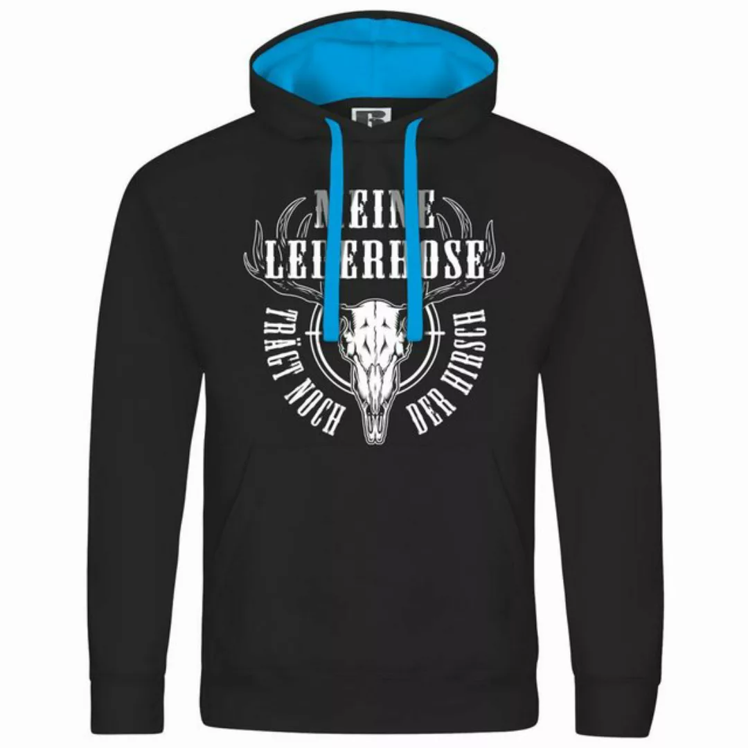 deinshirt Kapuzenpullover Herren Kapuzenpullover Meine Lederhose trägt noch günstig online kaufen