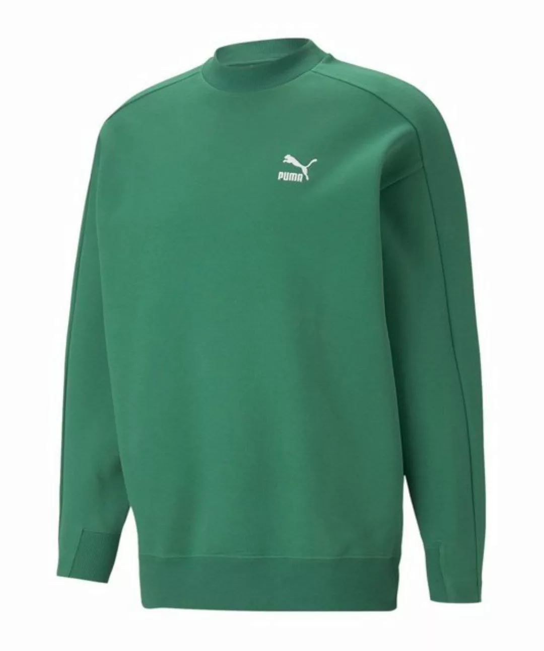 PUMA Sweatshirt T7 Mock Neck Crew Sweatshirt Beige günstig online kaufen