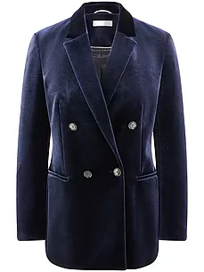 Samt-Blazer Fadenmeister Berlin blau günstig online kaufen