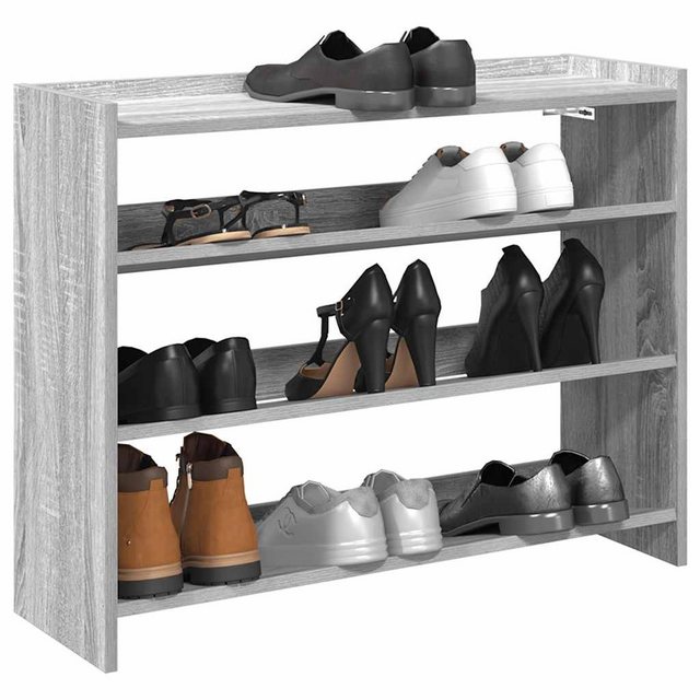 vidaXL Schuhschrank Schuhregal Grau Sonoma 80x25x61,5 cm Holzwerkstoff günstig online kaufen