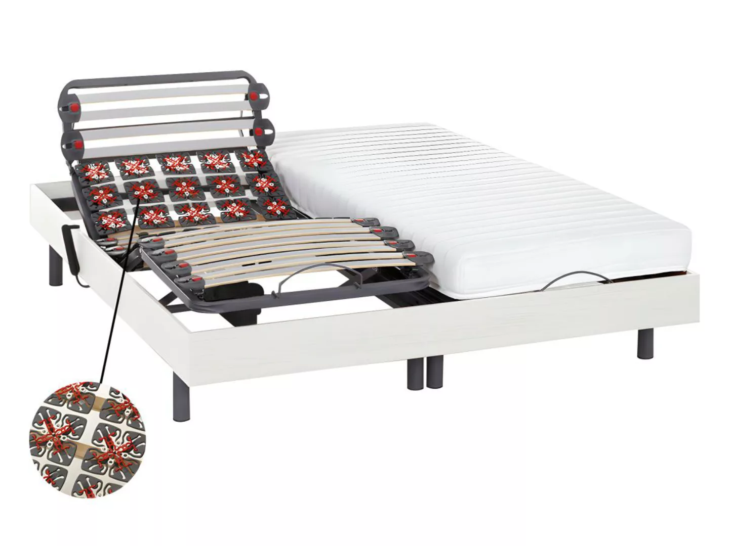 Relaxbett elektrisch - Latexmatratzen - PANDORA II von DREAMEA - mit OKIN-M günstig online kaufen