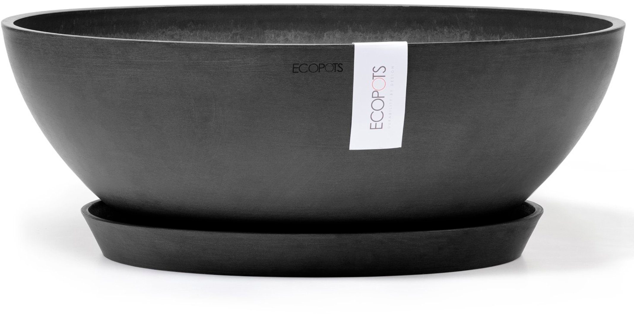 ECOPOTS Blumentopf Vienna 50 Dunkelgrau, für günstig online kaufen