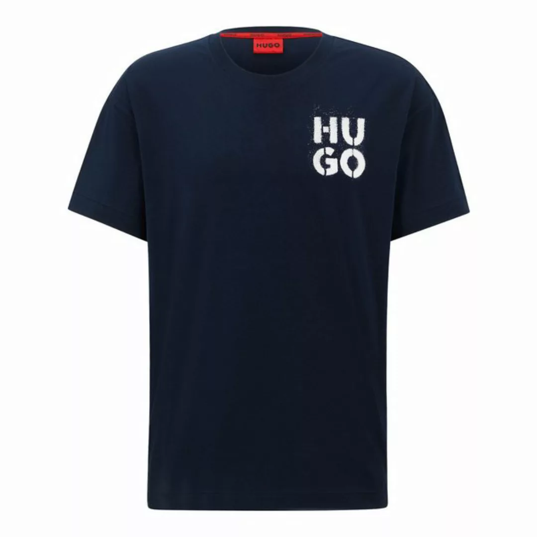 HUGO T-Shirt SprayLogo T-Shirt mit Rundhalsausschnitt günstig online kaufen