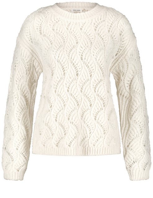 GERRY WEBER Rundhalspullover Pullover in Ajour-Strick günstig online kaufen