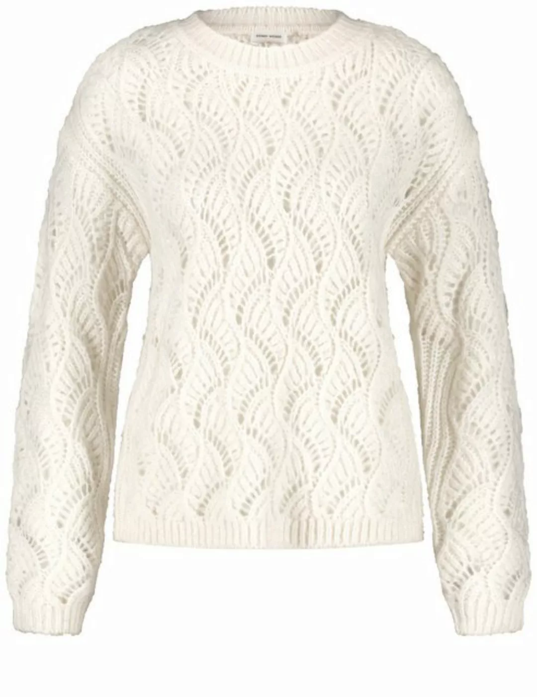 GERRY WEBER Rundhalspullover Pullover in Ajour-Strick günstig online kaufen