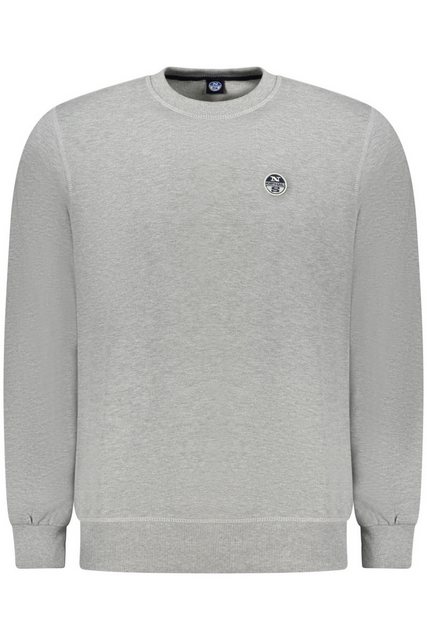 North Sails Sweatshirt Graues Herren-Sweatshirt ohne Reißverschluss mit günstig online kaufen