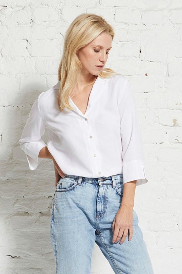 wunderwerk Langarmbluse Revers blouse TENCEL günstig online kaufen