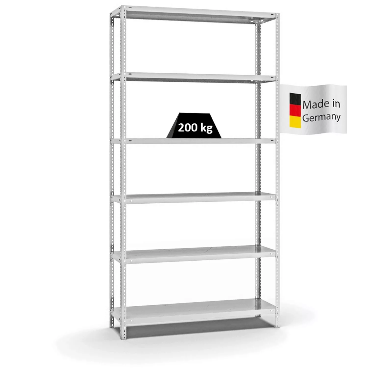 PROREGAL Fachbodenregal Schraubsystem Medium-Duty Grundregal HxBxT 250 x 13 günstig online kaufen