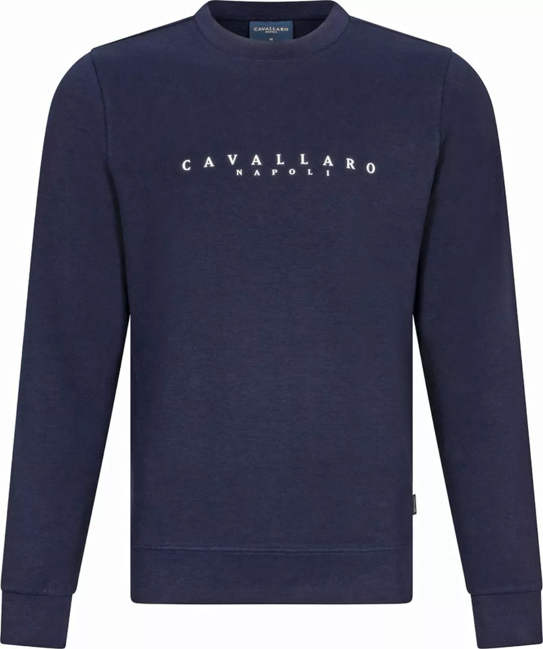 Cavallaro Cavezzio Sweater Logo Navy - Größe S günstig online kaufen