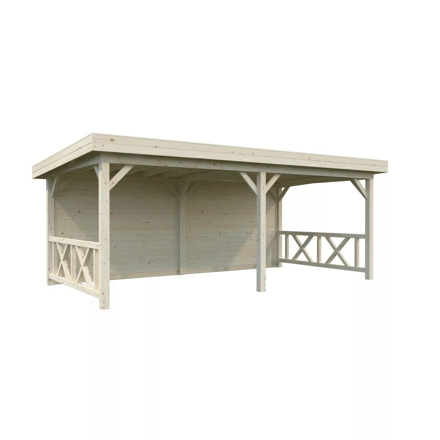 Palmako Pavillon Lenna Set 308 Naturbelassen 588 cm x 300 cm FSC® günstig online kaufen