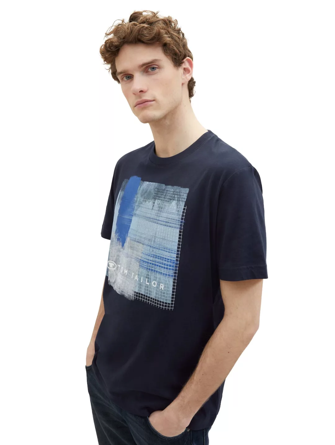 Tom Tailor Herren T-Shirt PRINTED - Regular Fit günstig online kaufen