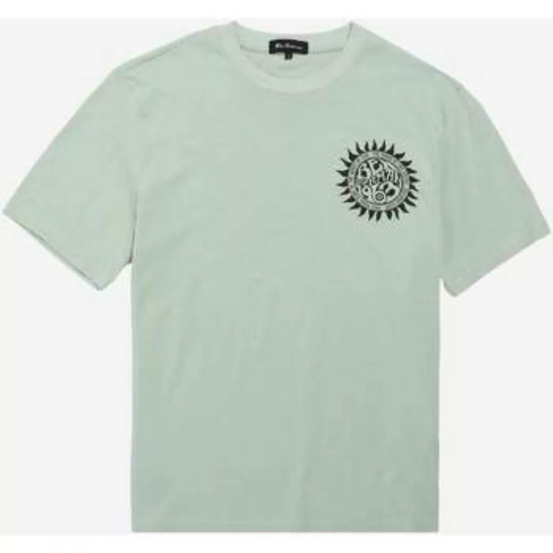 Ben Sherman  T-Shirts & Poloshirts Festliches Poster-T-Shirt – Minze günstig online kaufen