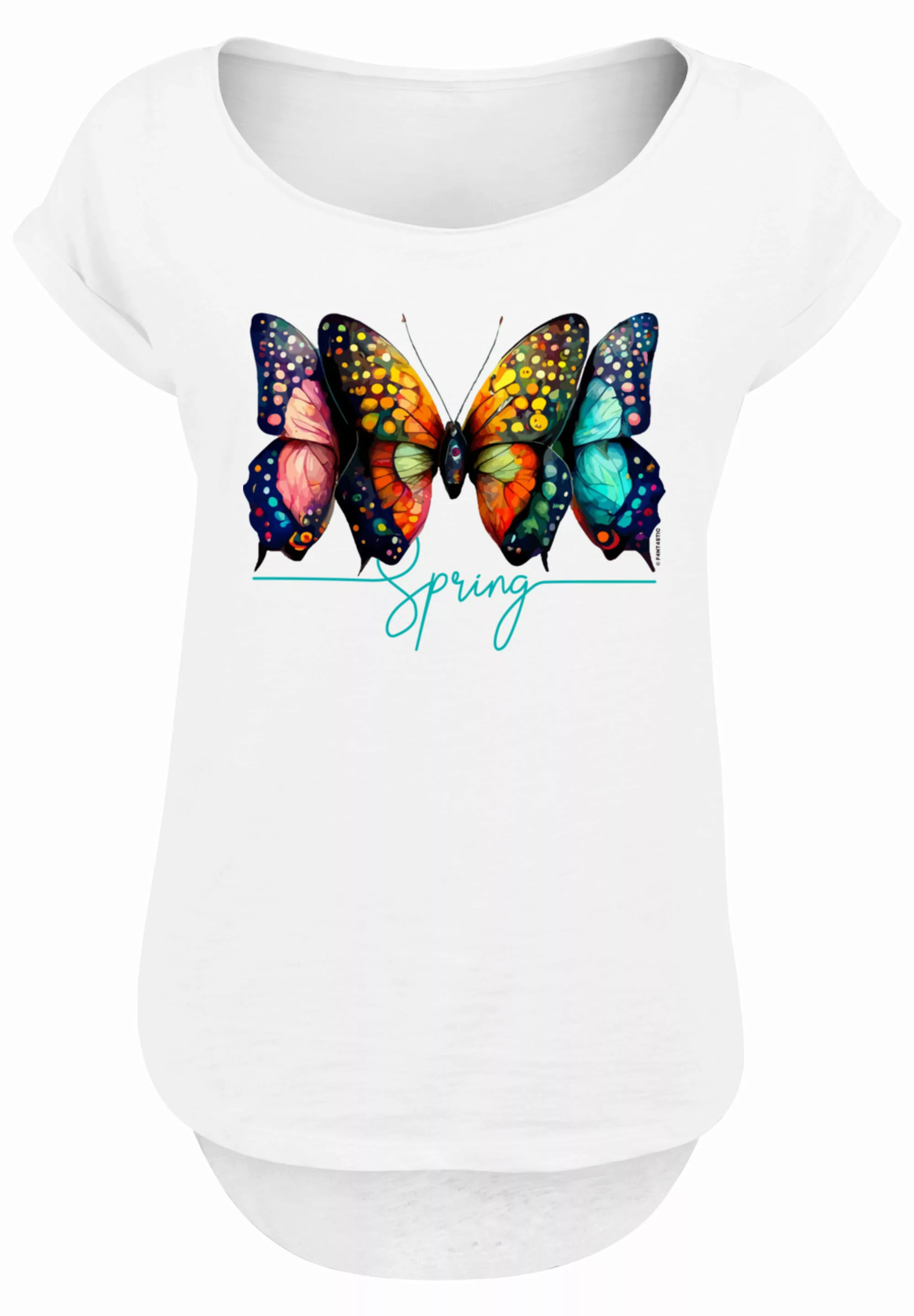 F4NT4STIC T-Shirt "Schmetterling Illusion Long", Print günstig online kaufen