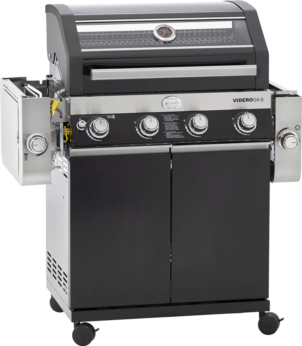 RÖSLE Gasgrill "BBQ-Station VIDERO, 25524", G4-S Schwarz, 4 Brenner, extra günstig online kaufen