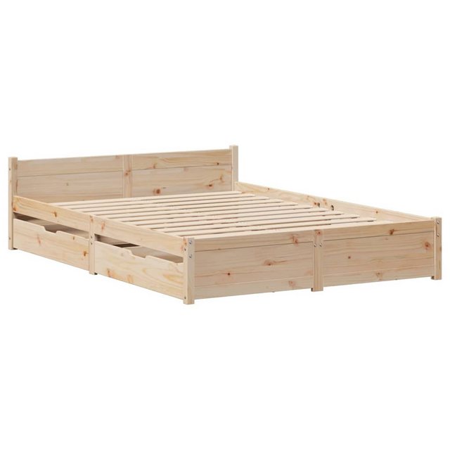 vidaXL Bett, Massivholzbett ohne Matratze 140x200 cm Kiefernholz günstig online kaufen