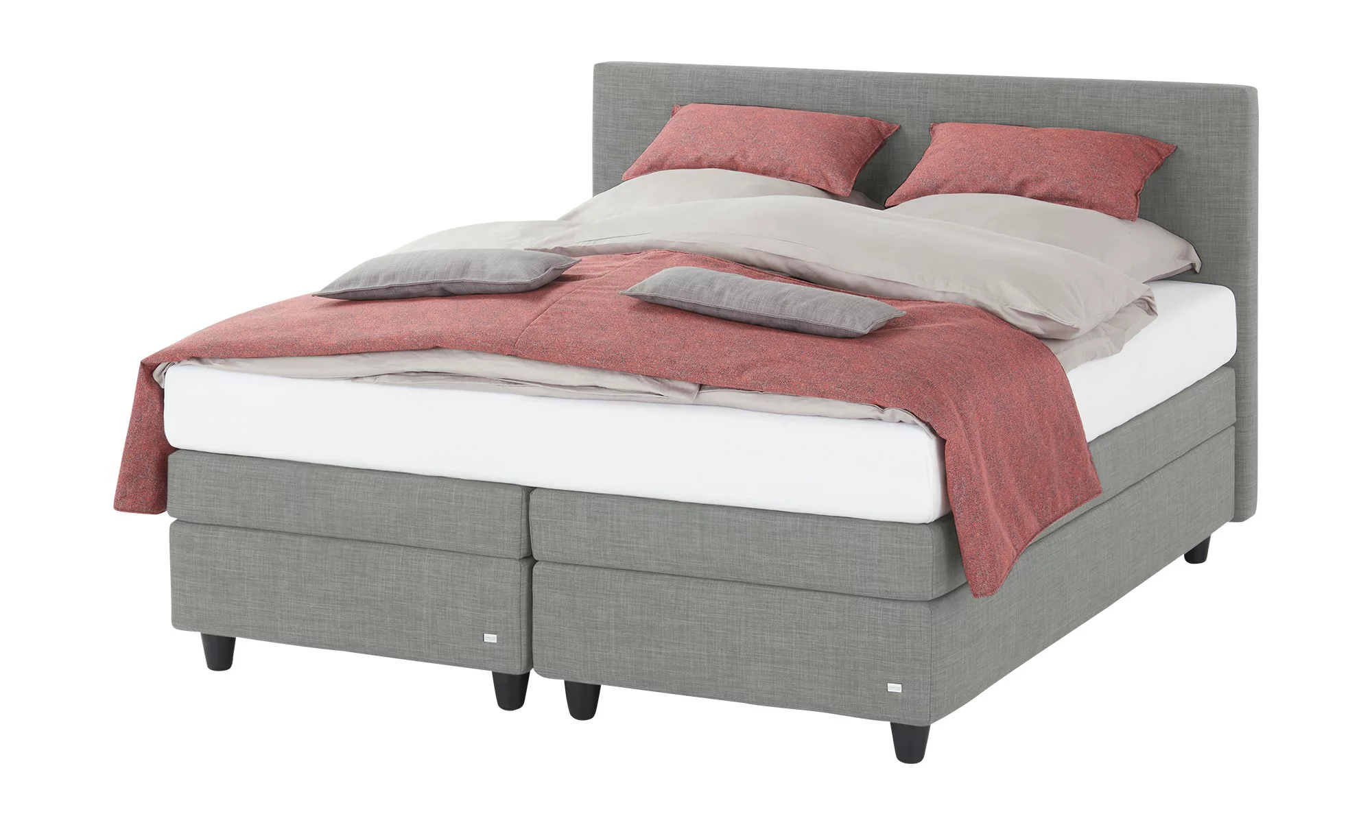 RUF Boxspringbett  Verena ¦ grau ¦ Maße (cm): B: 186 H: 113 Betten > Komfor günstig online kaufen