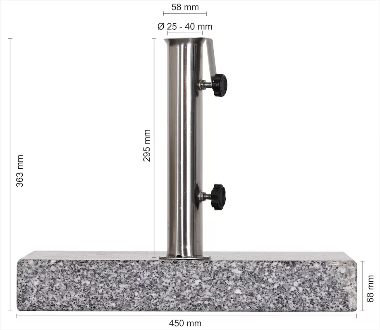 Schneider Granit-Balkonschirmständer 25 kg günstig online kaufen