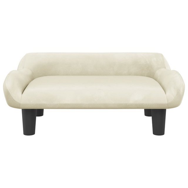 vidaXL Kindersofa Kindersofa Creme 70x40x24 cm Samt Kindercouch Kindermöbel günstig online kaufen