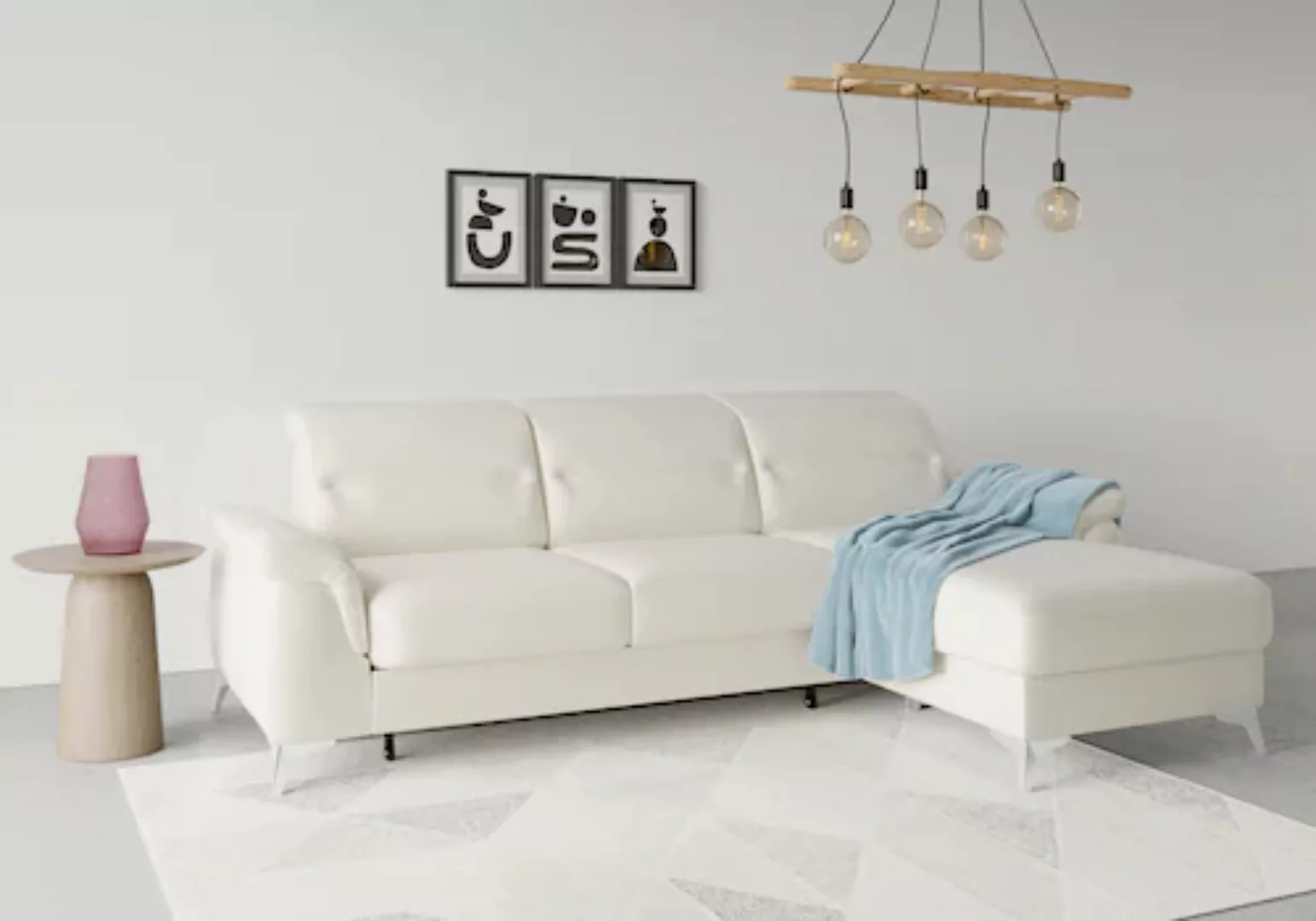 sit&more Ecksofa »Sinatra L-Form«, mit Recamiere, optinal mit Kopfteilverst günstig online kaufen