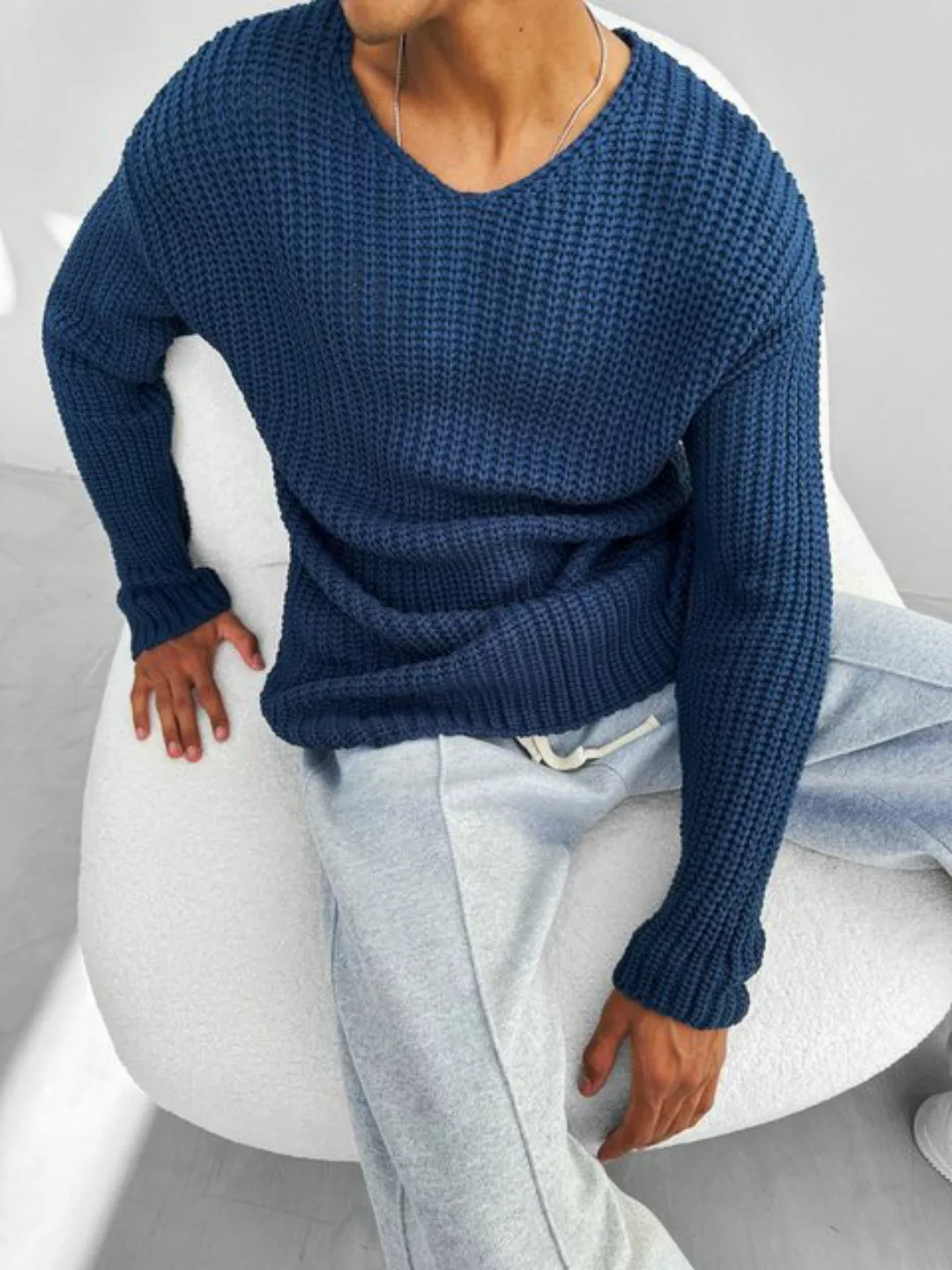 Abluka Sweatshirt REGULAR FIT KNIT SWEATER günstig online kaufen