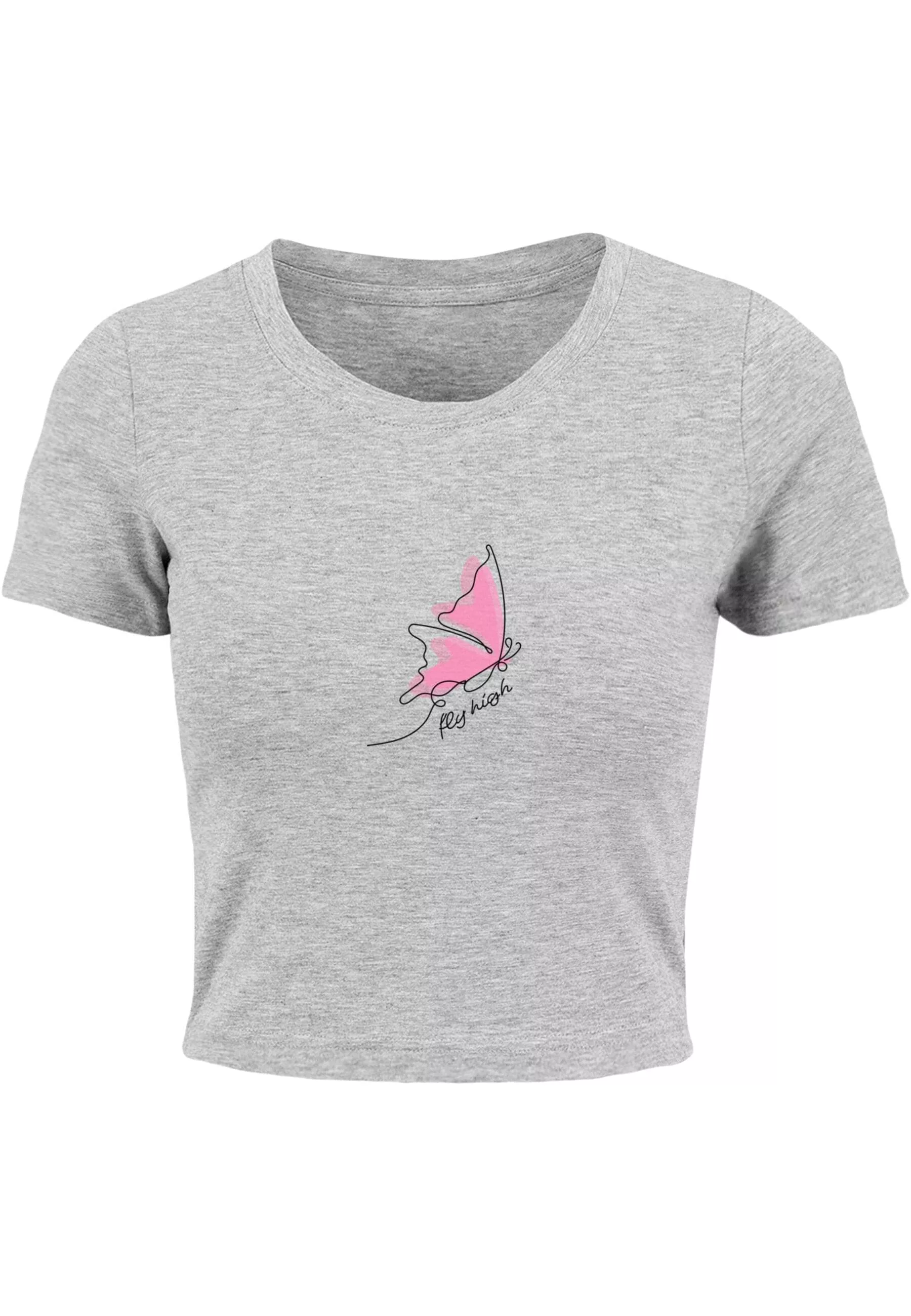 Merchcode T-Shirt "Merchcode Damen Ladies Fly High Cropped Tee" günstig online kaufen