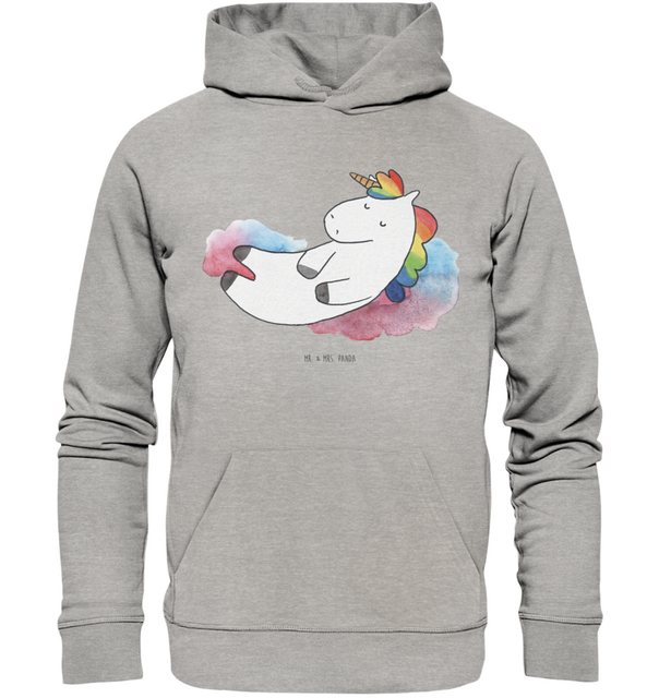 Mr. & Mrs. Panda Hoodie Größe XXL Einhorn Wolke 7 - Heather Grey - Geschenk günstig online kaufen