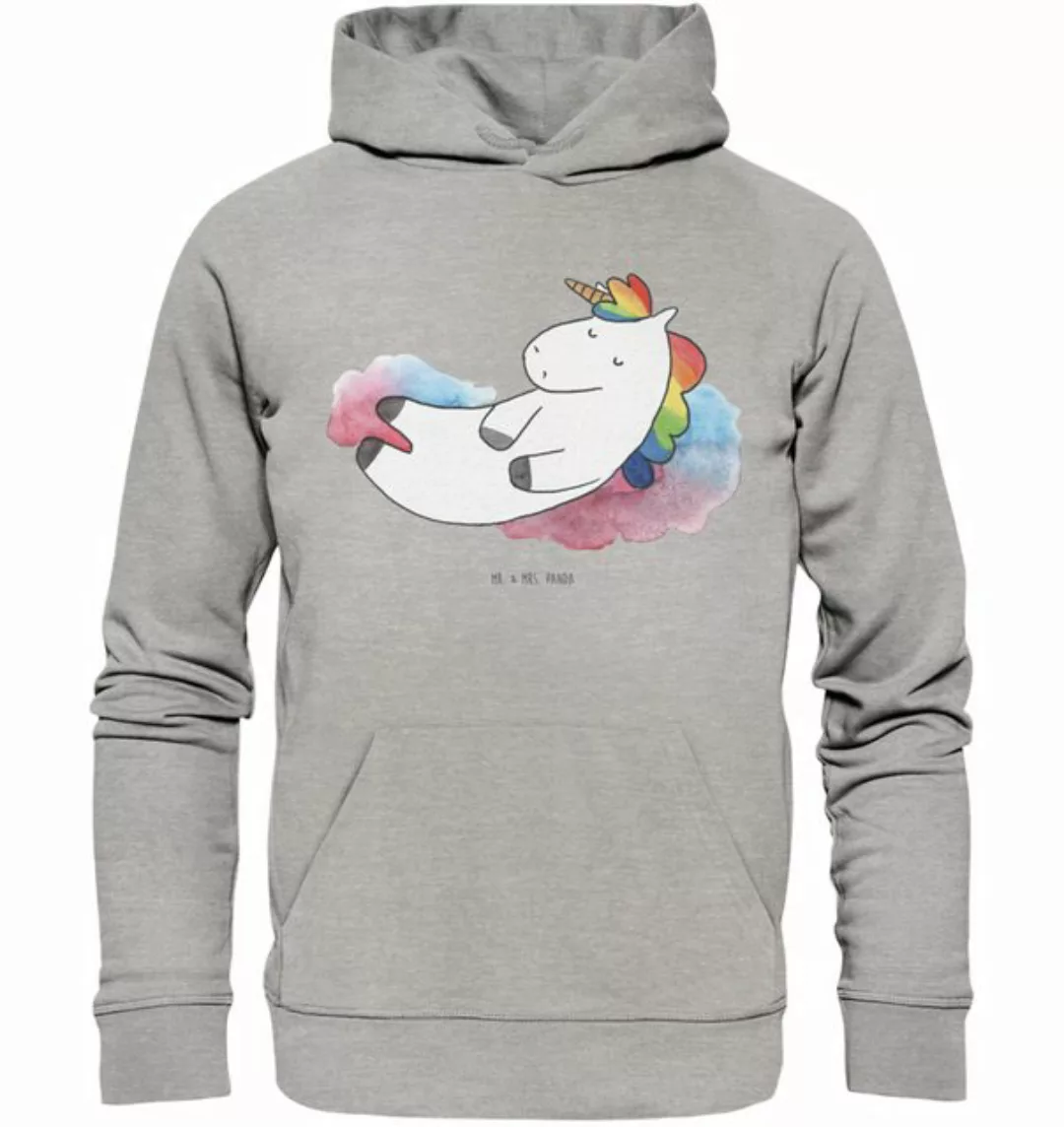 Mr. & Mrs. Panda Hoodie Einhorn Wolke 7 Größe M - Heather Grey - Geschenk, günstig online kaufen