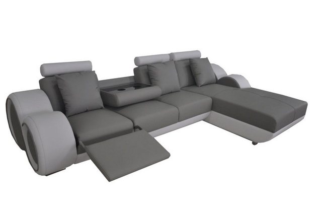 JVmoebel Ecksofa Graues Luxus L-Form Sofa Wohnlandschaft Polstermöbel L-For günstig online kaufen