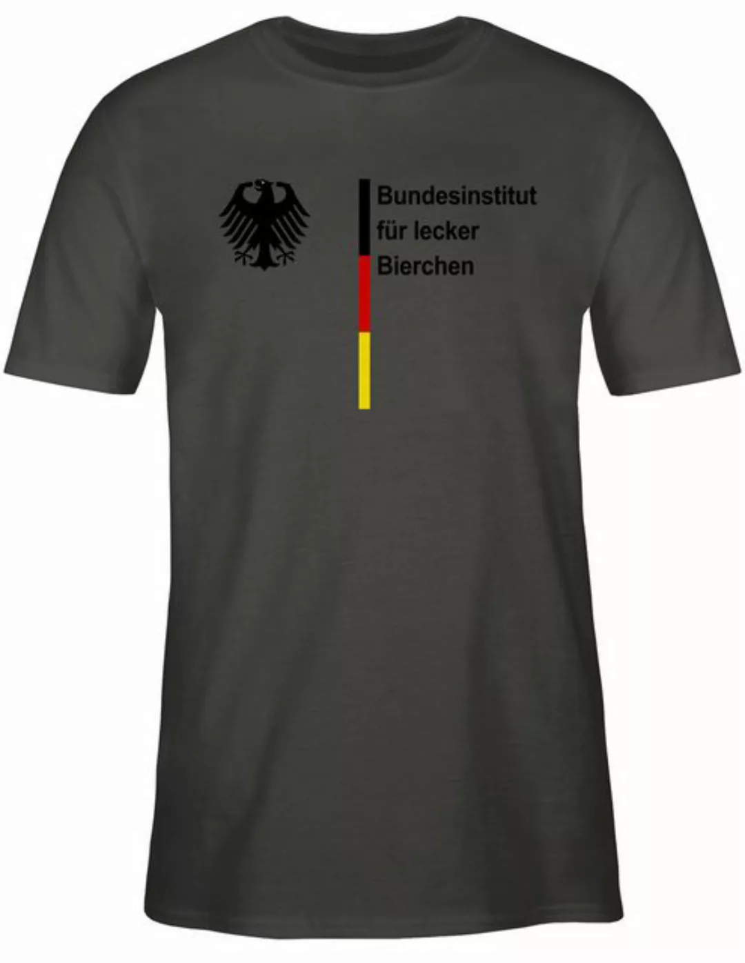 Shirtracer T-Shirt Bundesinstitut für lecker Bierchen, Bier Saufen Sauf Mal günstig online kaufen