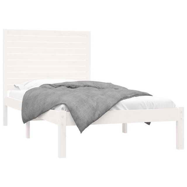 vidaXL Bett Massivholzbett Weiß 100x200 cm günstig online kaufen