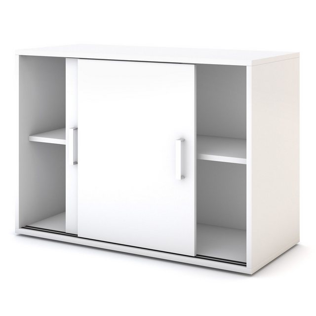 ASSMANN Büromöbel Aktenschrank Allvia mit Griff 100x44x72cm Holz Blauer Eng günstig online kaufen