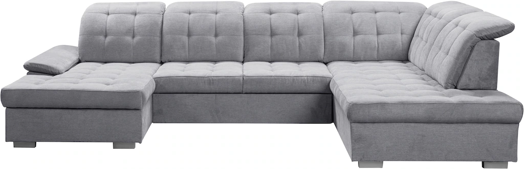 WERK2 Wohnlandschaft "Kordula-New Multifunktion Couch, Breite 332cm, U-Form günstig online kaufen
