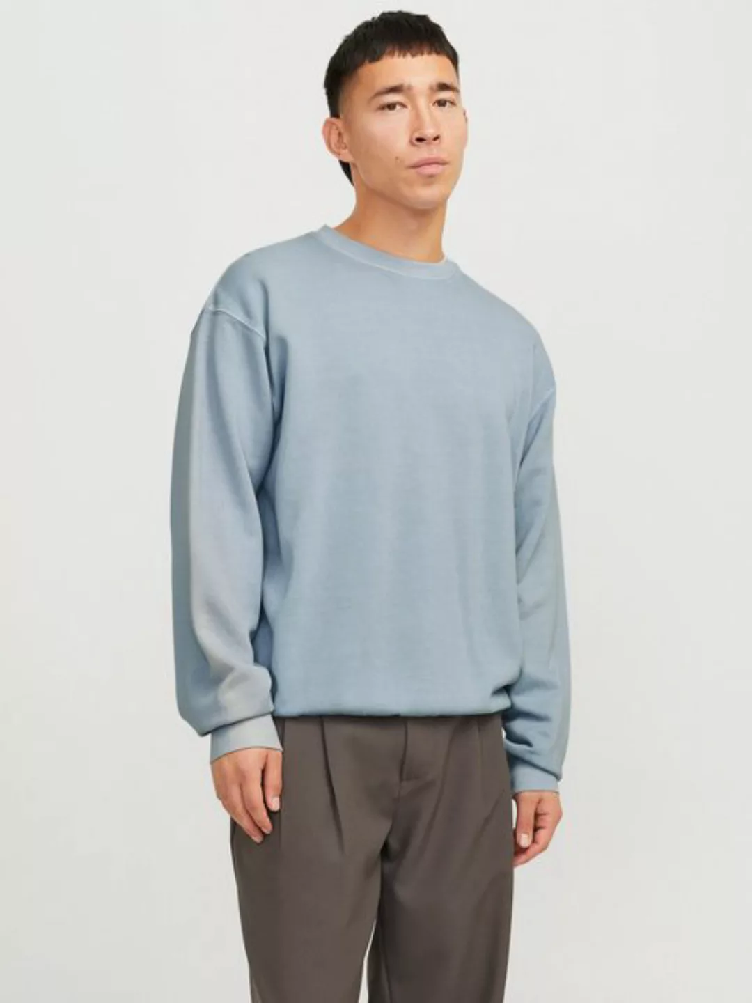 Jack & Jones Sweatshirt JJECHARGE FADED SWEAT CREW NECK NOOS mit Rippbündch günstig online kaufen