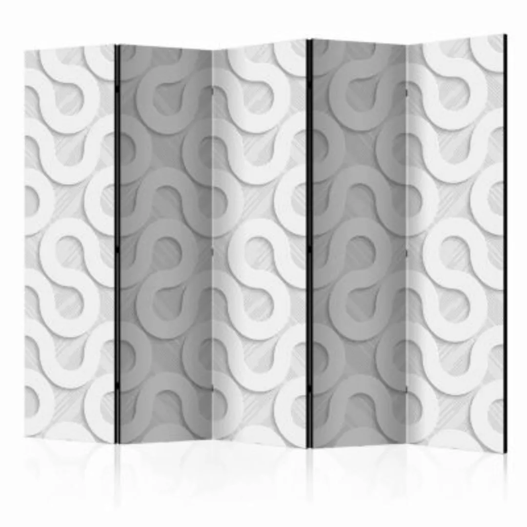 artgeist Paravent Grey Spirals II [Room Dividers] grau/beige Gr. 225 x 172 günstig online kaufen