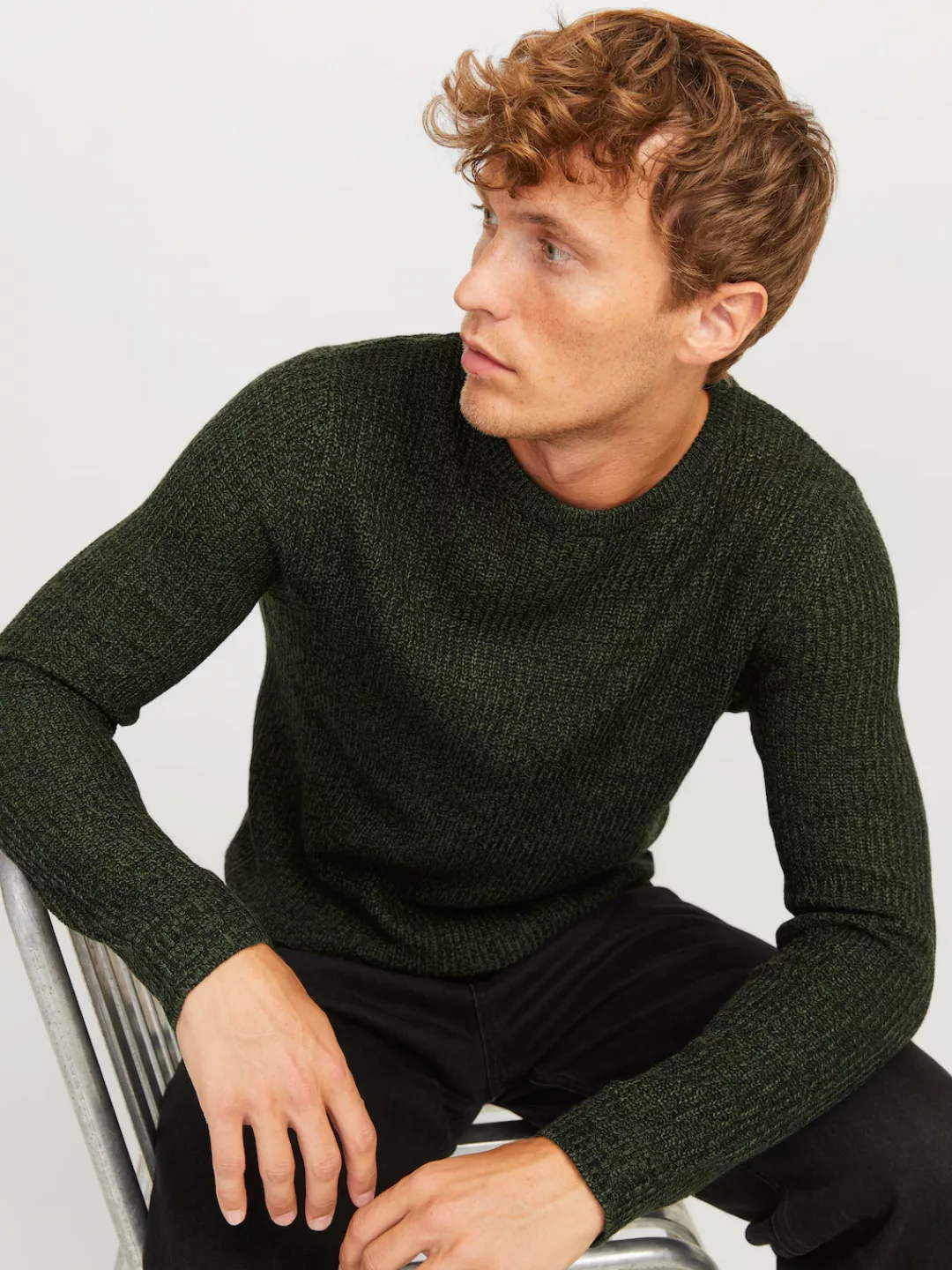 Jack & Jones Rundhalspullover JJELEWIS KNIT CREW NECK SN günstig online kaufen