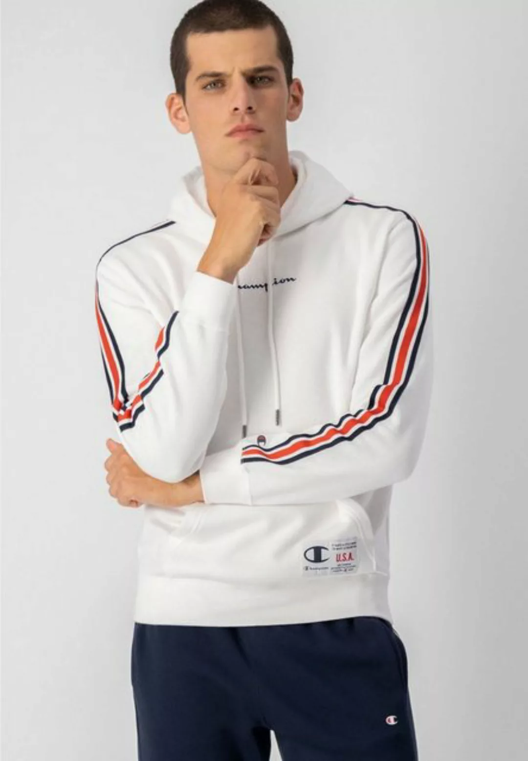 Champion Sweatshirt Champion Herren Kapuzenpullover mit seitlichen Kon günstig online kaufen