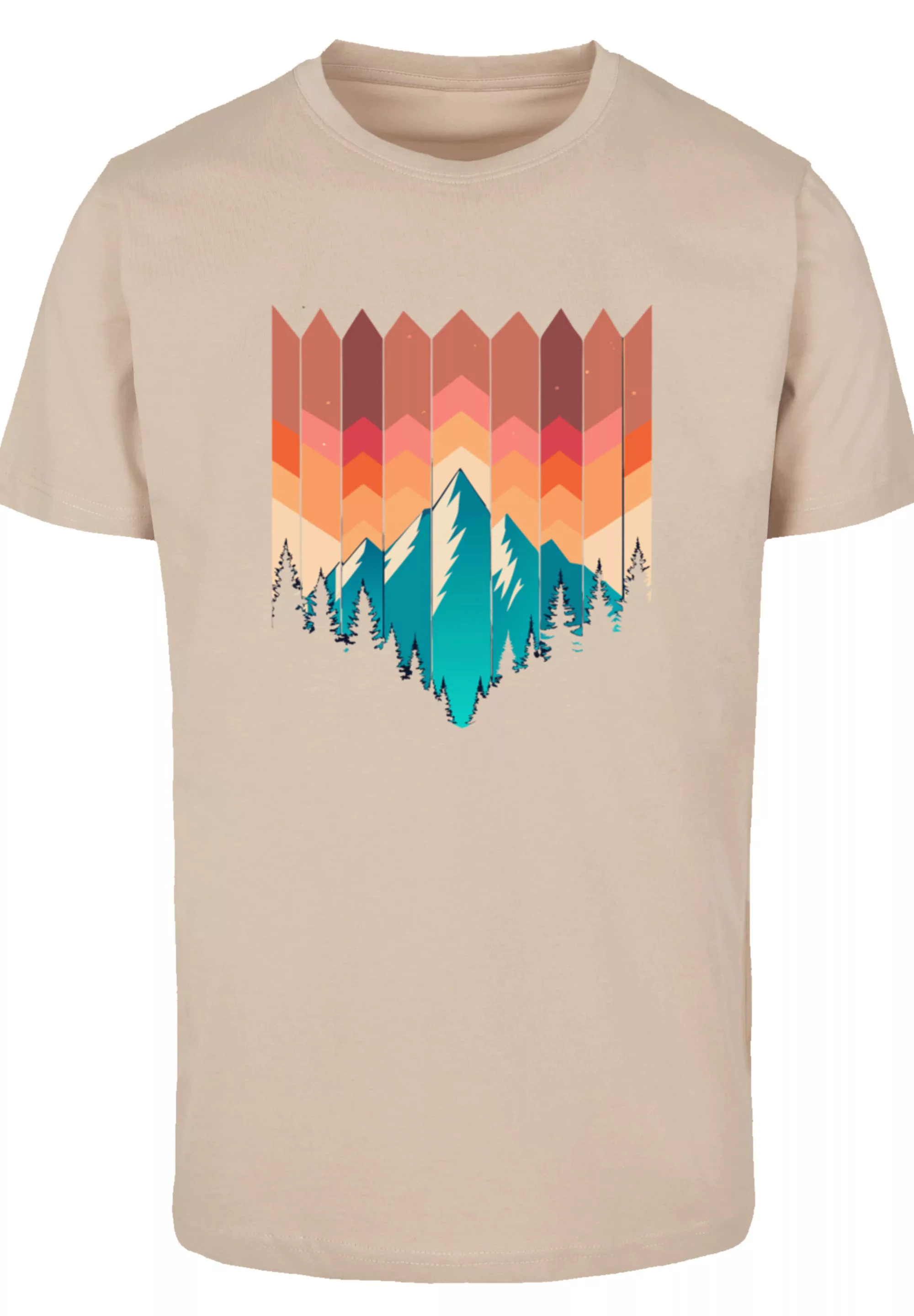 F4NT4STIC T-Shirt "Berg Sonnenuntergang Geometrisch", Premium Qualität günstig online kaufen