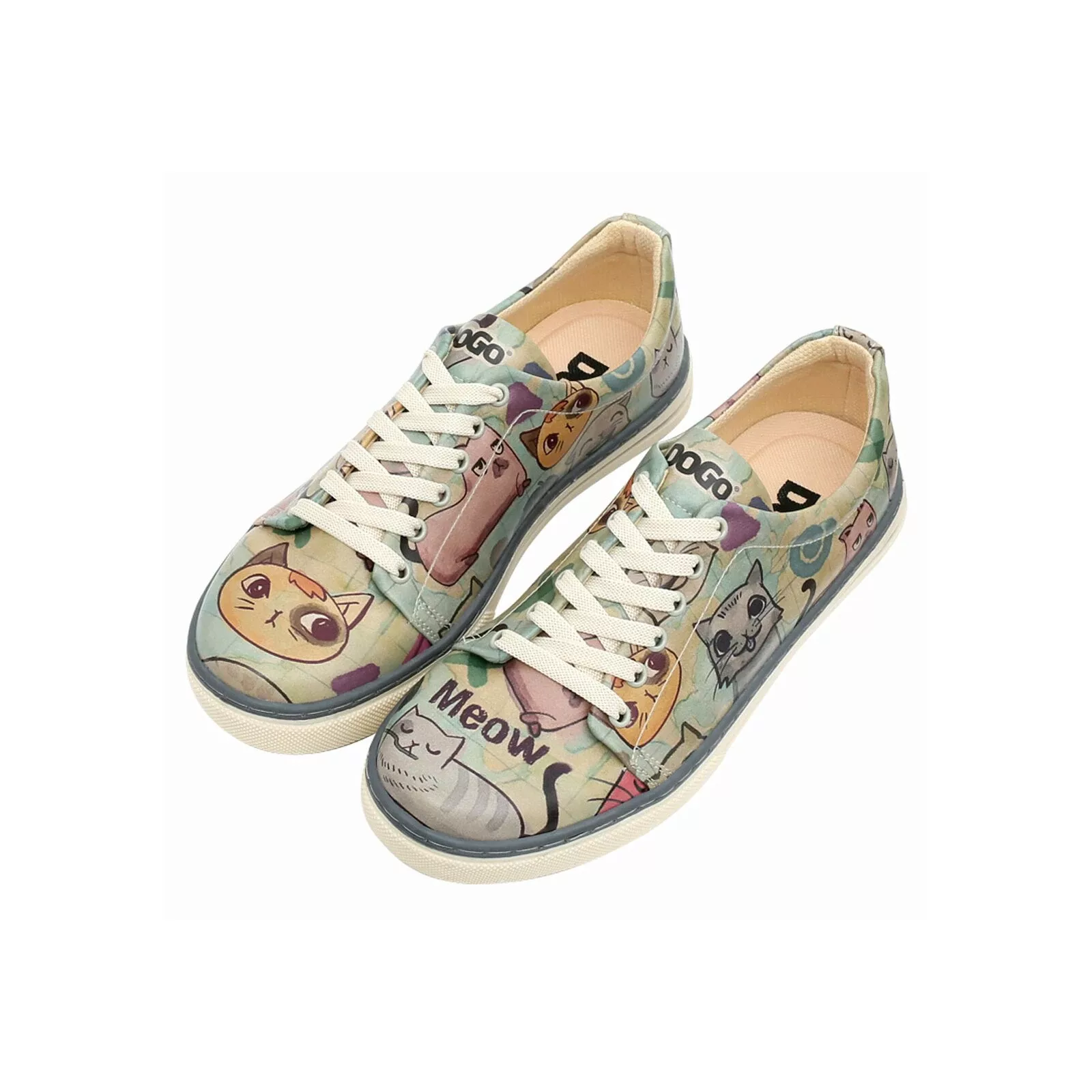 DOGO Sneaker "Damen Sneaker Cats of the World Vegan Damen Sneaker / female" günstig online kaufen