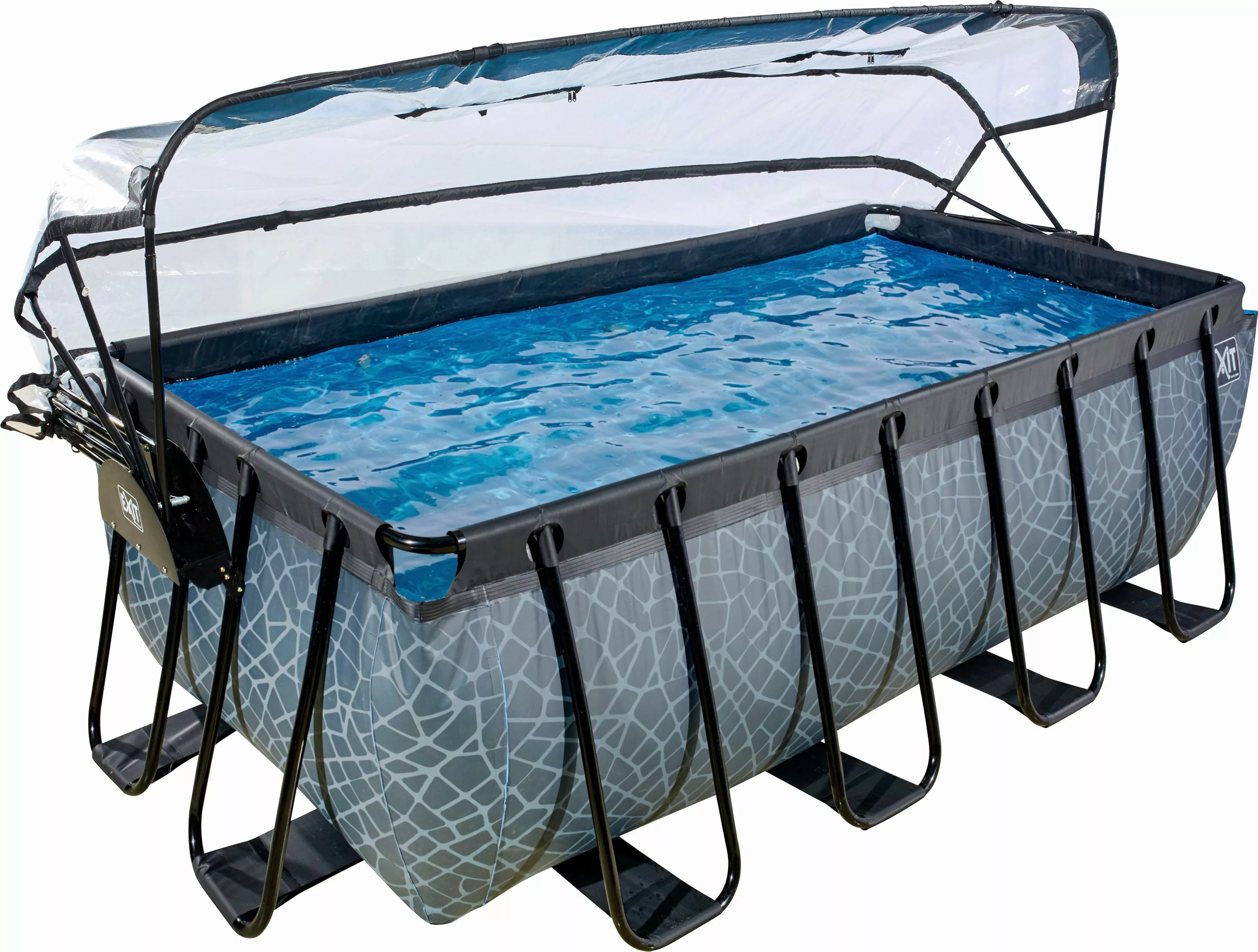 EXIT Framepool inkl. multifunktionaler Poolabdeckung (Set, günstig online kaufen