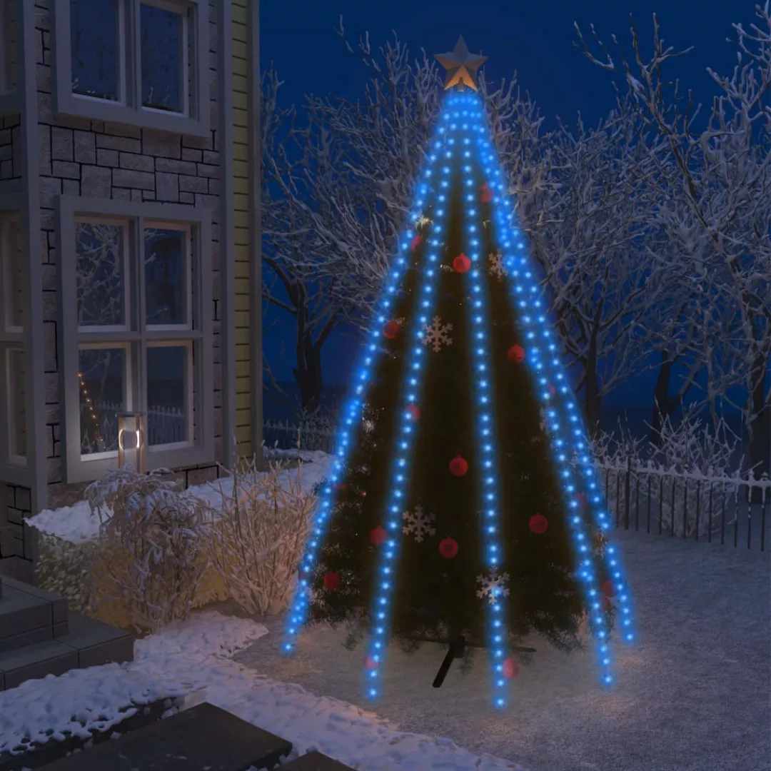 Weihnachtsbaum-lichternetz Mit 400 Leds Blau 400 Cm günstig online kaufen