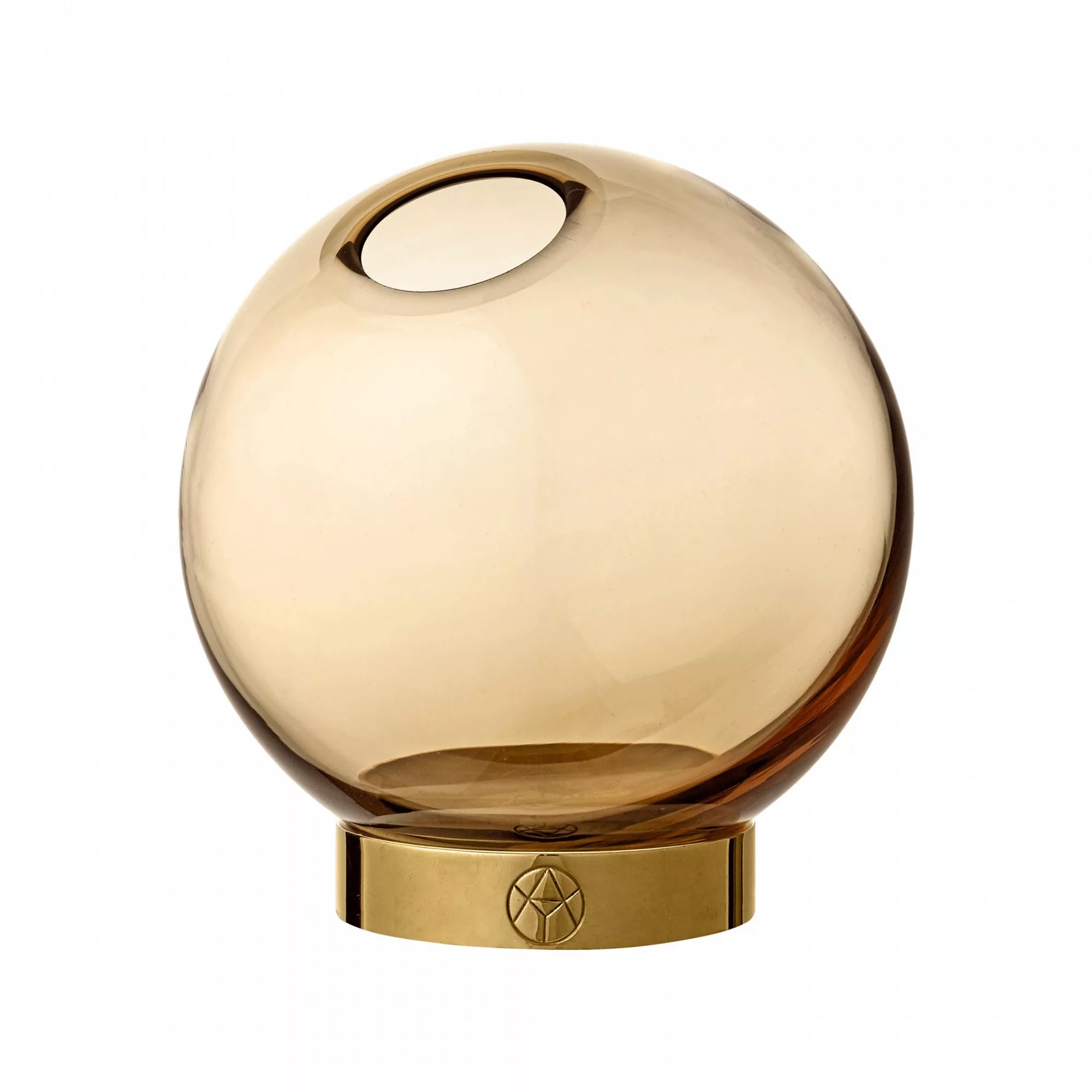 AYTM - Globe Vase Ø 10cm - amber, gold/H 10cm x Ø 10cm günstig online kaufen