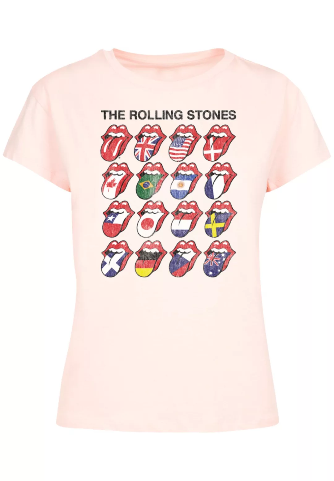 F4NT4STIC T-Shirt "The Rolling Stones Voodoo Lounge Tongues", Musik, Band, günstig online kaufen