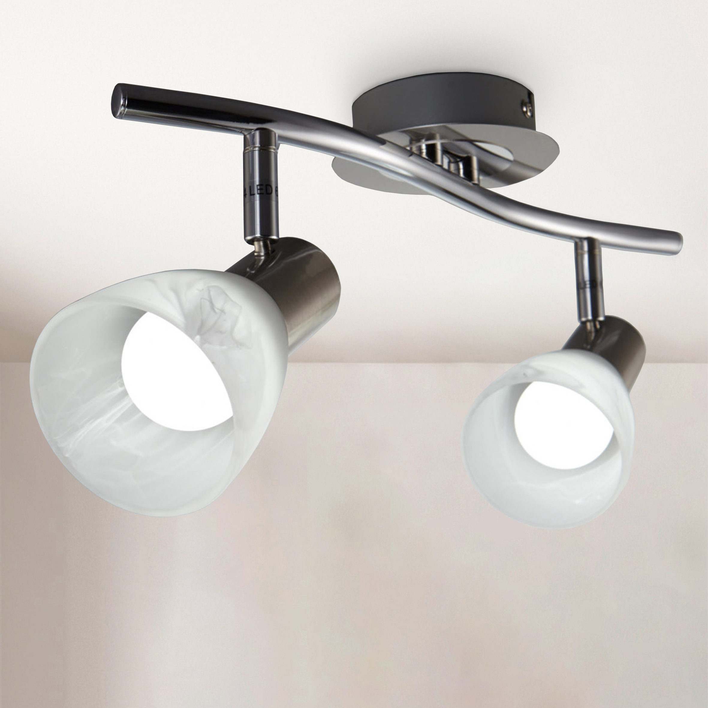 B.K.Licht LED Deckenstrahler, 2 flammig-flammig, LED Deckenlampe, Wohnzimme günstig online kaufen