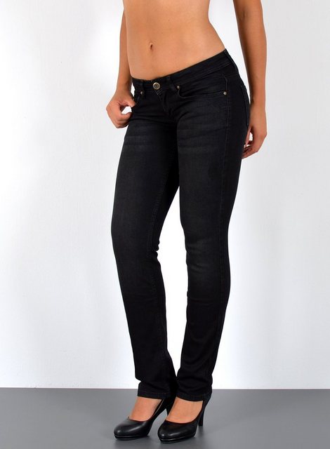 ESRA Straight-Jeans G900 Damen Jeans Straight niedrige Leibhöhe, bis Übergr günstig online kaufen