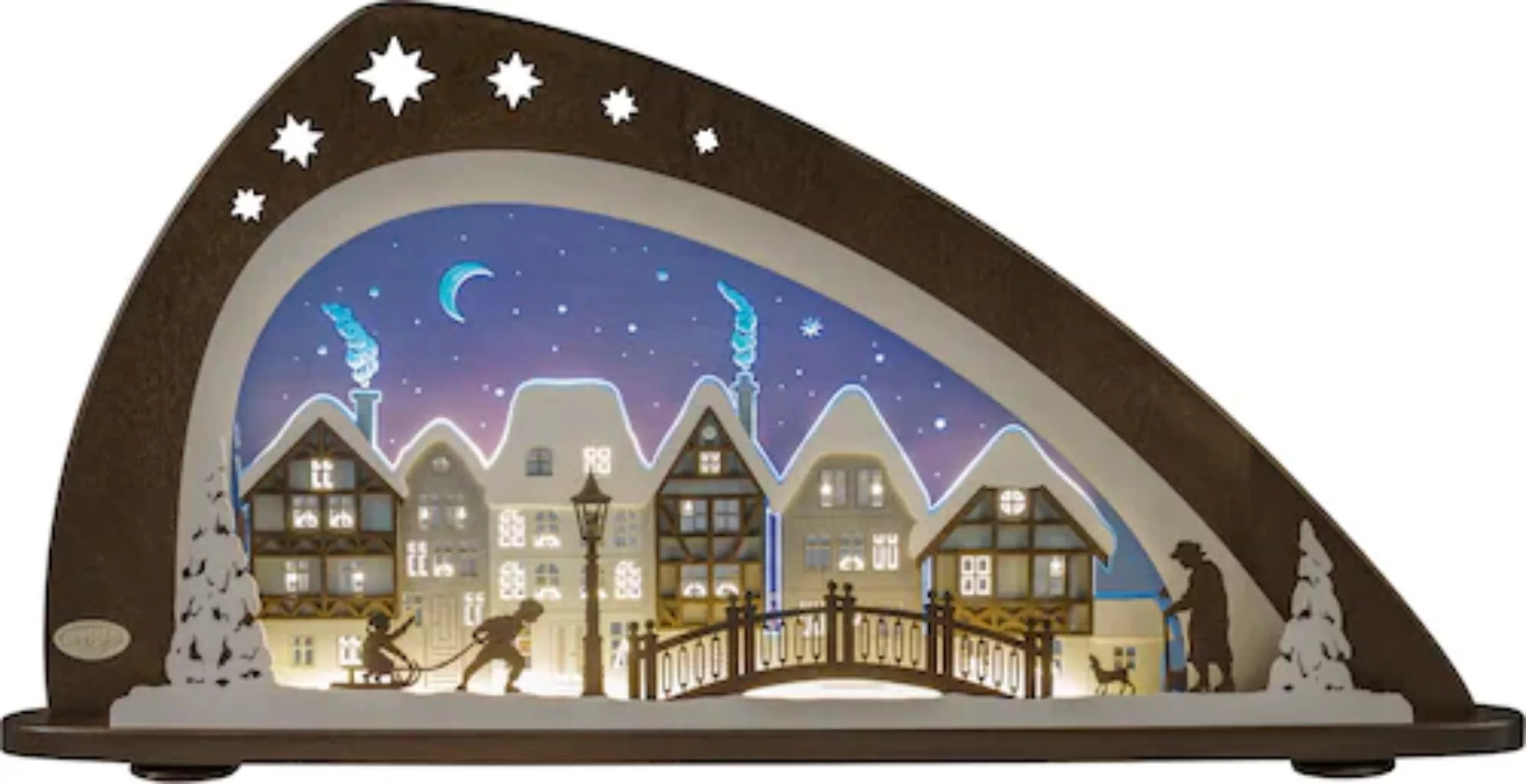 Weigla Lichterbogen »Winter in der Altstadt, Weihnachtsdeko« günstig online kaufen